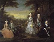 William Hogarth Jones family oil